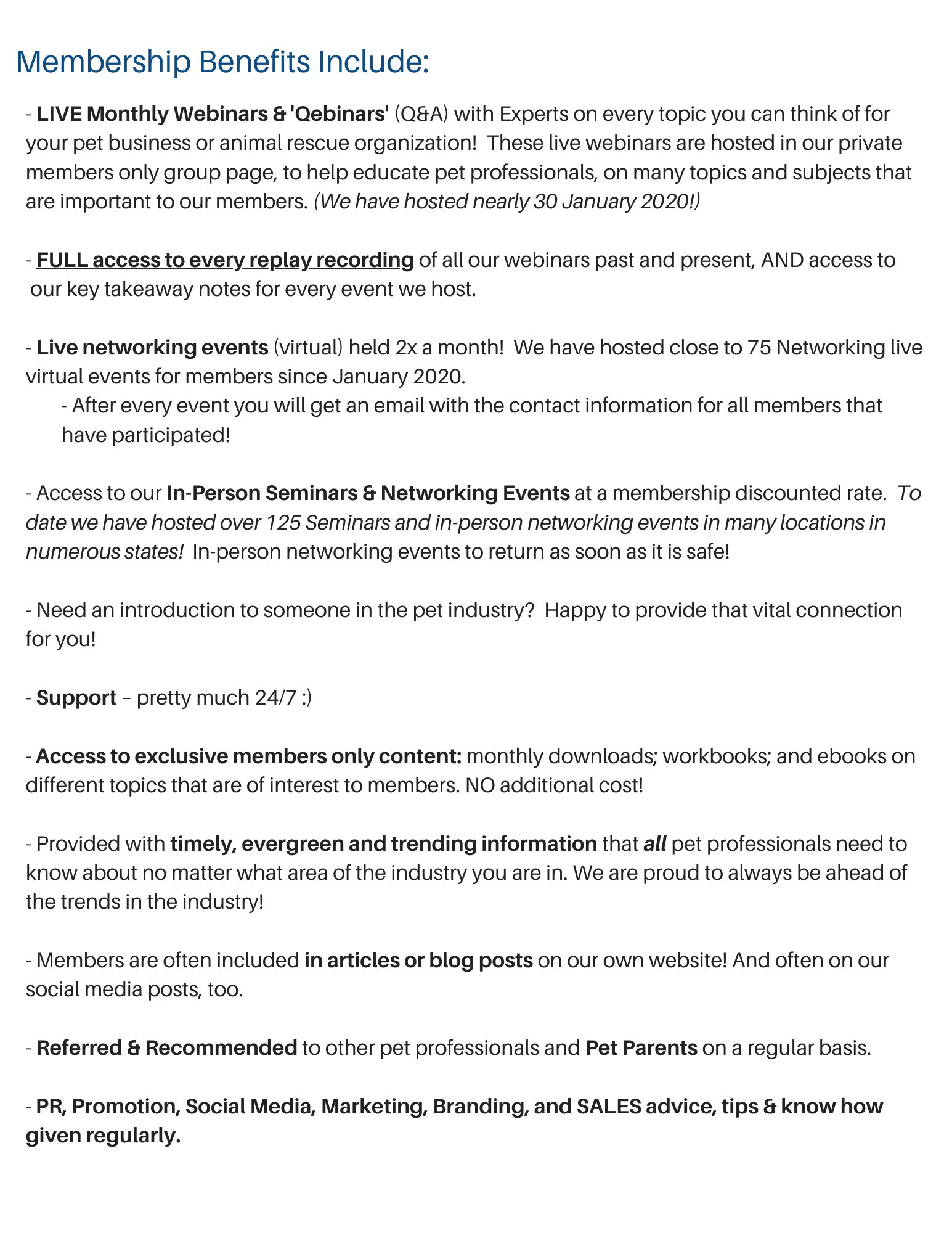 Membership Benefits 2021 American Pet Professionals